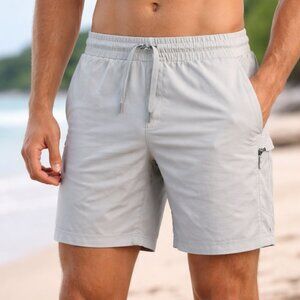 Avalanche Men's 4-Way Stretch with Zipper Pocket 7" Shorts - Size Medium - NWT